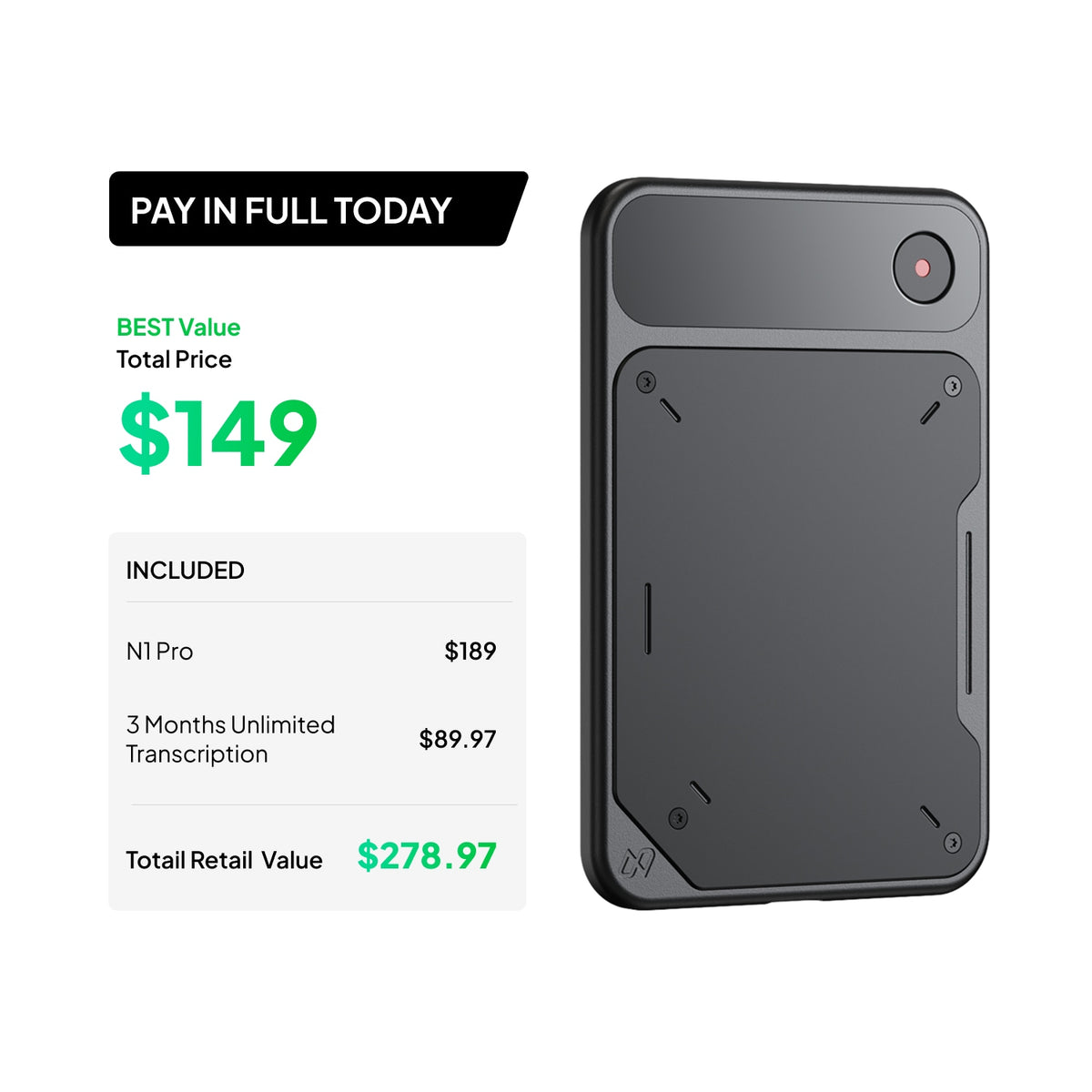 N1 Pro Notetaker Reservation